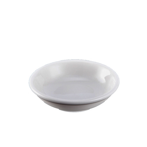 Pure White Ceramic Soy Sauce Plate, Minimalist Style Plate, Vinegar Plate Set, Hotel Table Decor, Chaozhou Home Use Condiment Kitchen Wholesale