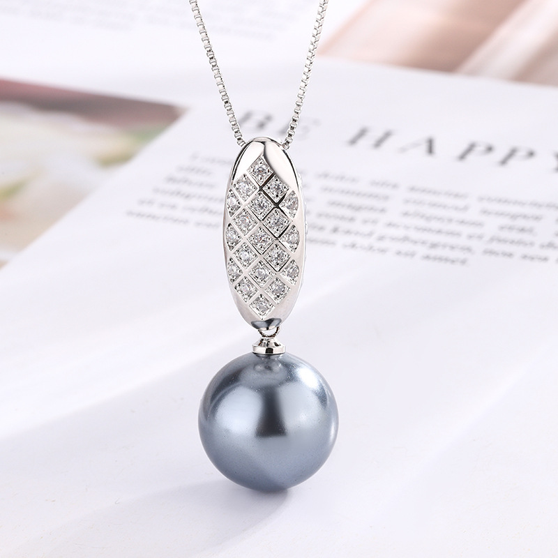 2024 nuevo estilo Zhuang Shengsheng joyería fondo de cobre chapado en oro de alta calidad collar colgante 16mm al por mayor