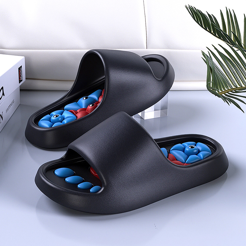 Pantofole da casa da donna con piastra per agopressione di alta qualità per massaggio plantare, comodi sandali estivi casual antiscivolo_voghion.com