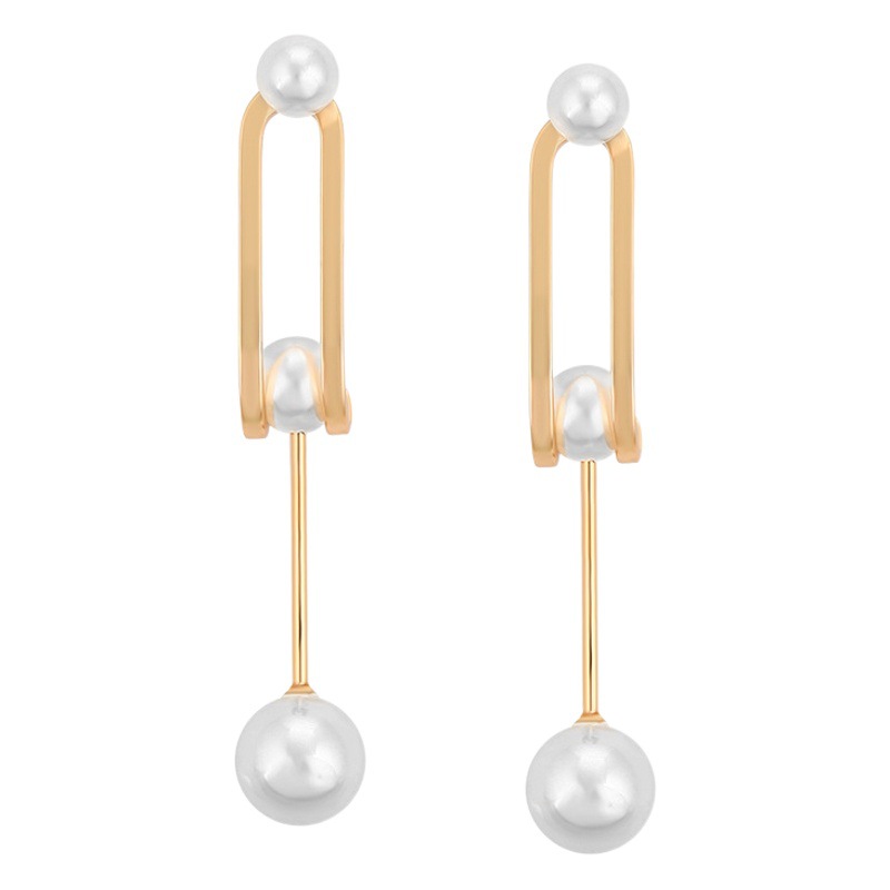 Pendientes de Perlas de Imitación Xuping Jewelry, Pendientes Largos Elegantes de Estilo Retro con Perlas de Concha, Joyería al por Mayor para Mujer