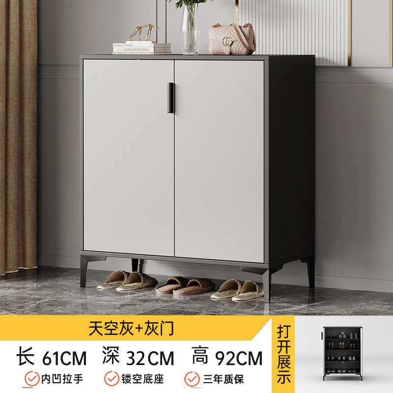 이탈리아 스타일 추가 두꺼운 2 도어 스카이 그레이 라이트 그레이 캐비닛 2009