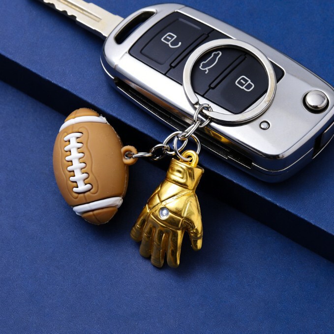 Rugby Keychain American Football Sports Men's Keychain Bag New Style Pendant Cross-Border Sports Merchandise