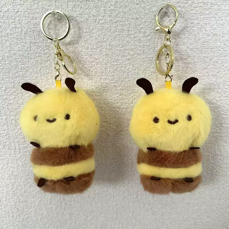 可爱小蜜蜂毛绒玩具挂件 公仔毛绒玩偶钥匙扣挂件儿童书包配饰