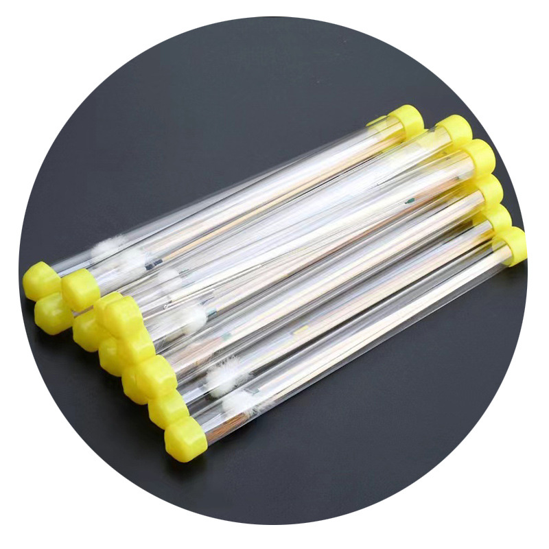 塑料管粉刺针包装圆管 PVC管双头封塞透明小管子线香管厂家批发