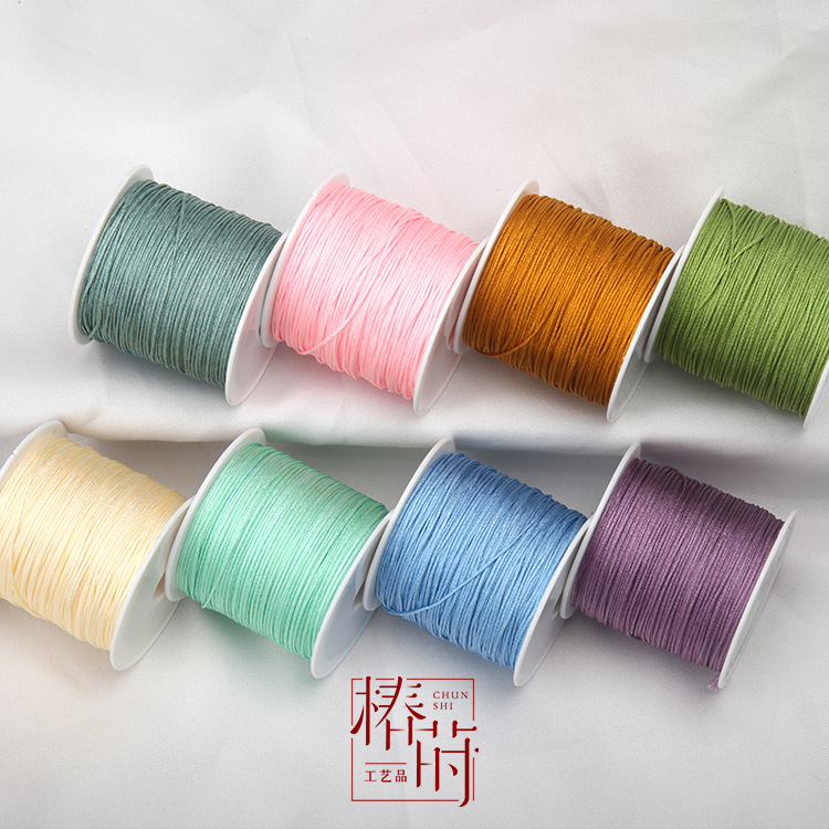 No. 72 Jade Wire 40m Long Encrypted Handmade DIY Wire Jewelry Wire Beaded Bracelet Rope Braided Rope Multi-Color Optional