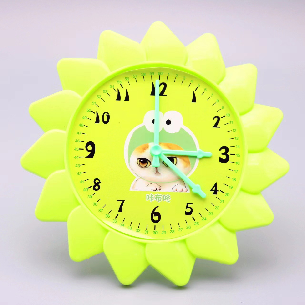 Reloj infantil modelo de ayuda de enseñanza 24 horas de tres agujas de enlace para estudiantes de primaria para reconocer el tiempo aprendiz