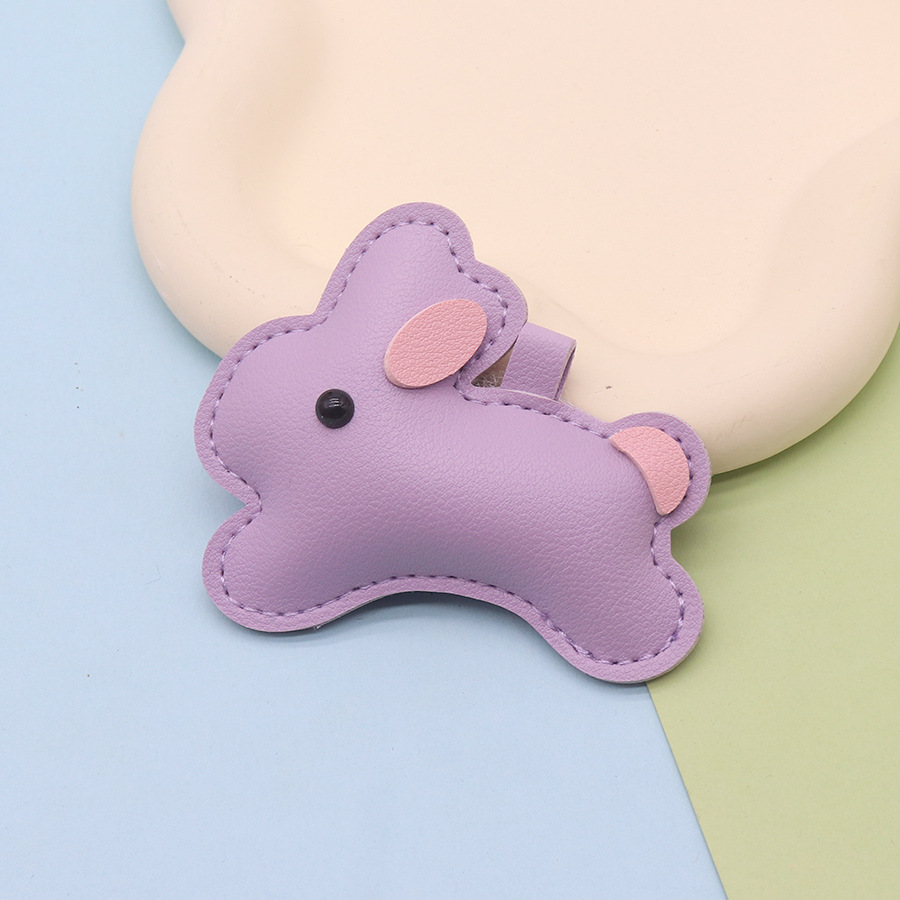 Conejo morado pequeño (cuero puro)