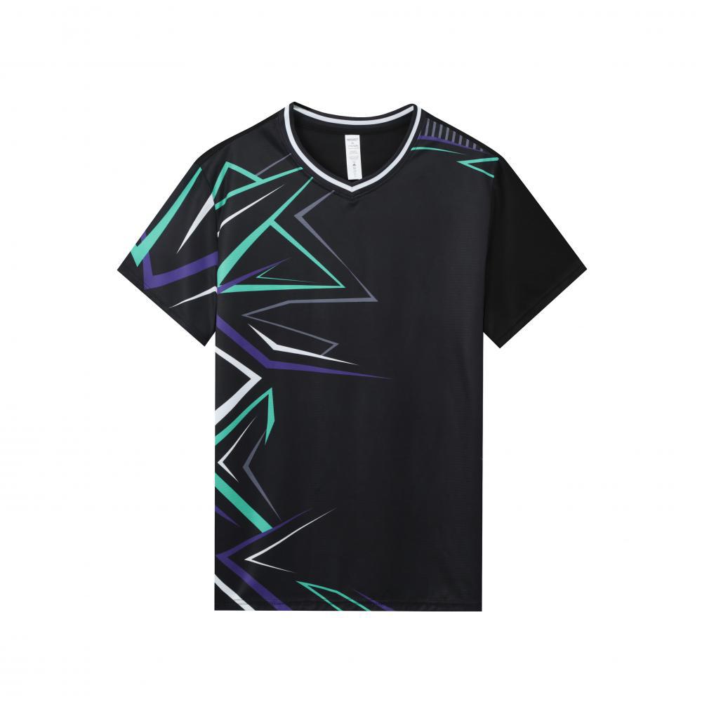 Nueva camiseta de bádminton de seda de hielo, ropa de tenis de mesa transpirable de secado rápido, impresión digital de alta calidad, camiseta de logotipo imprimible