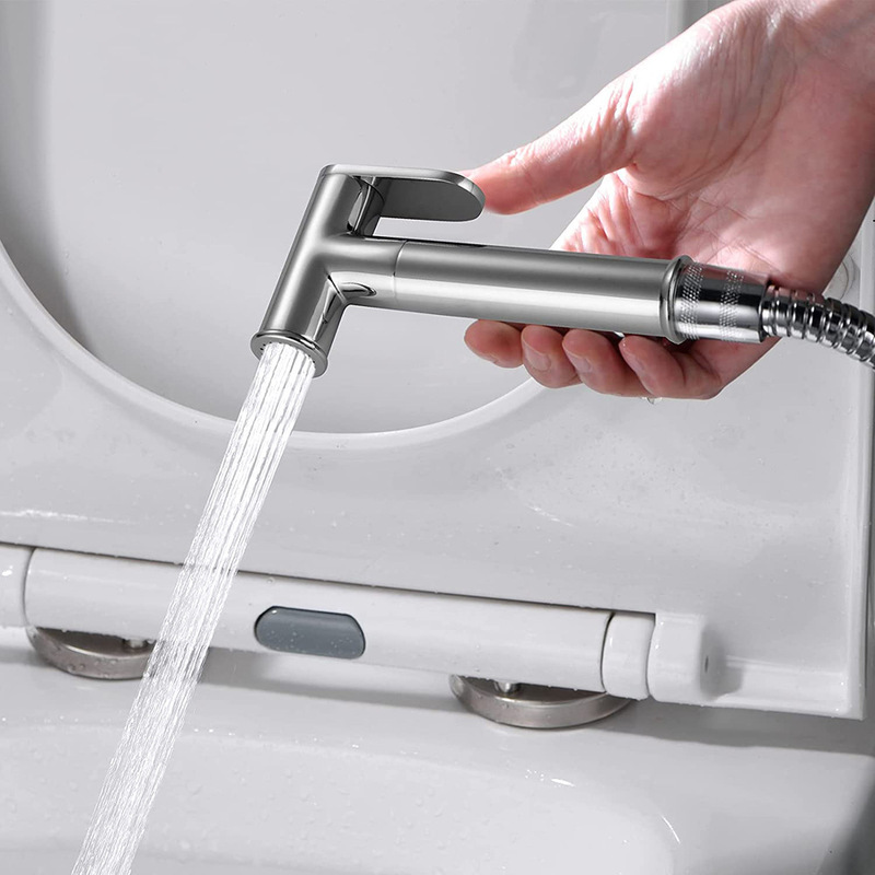 Bathtub faucet mixing valve two-in and one-out constant temperature open-mounted cold tropical shower stainless steel wall connection left and right