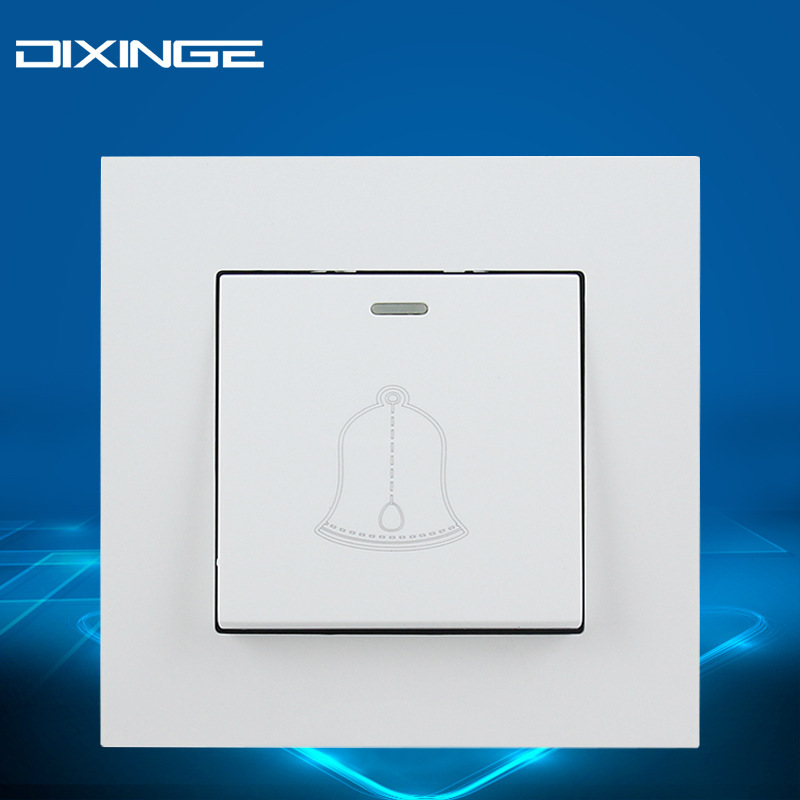 86型PC面板英式一位1开单墙壁开关 欧标德规法式通用一开单控开关