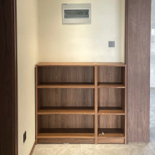 实木书柜置物架落地自由组合储物柜大容量玄关柜客厅展示柜收纳柜