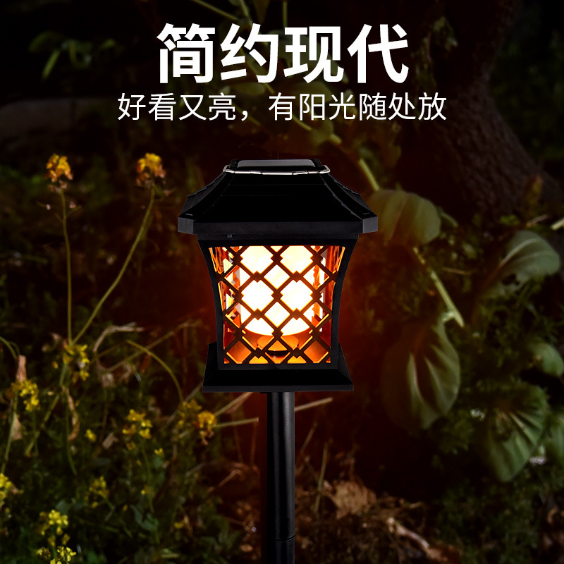 Transfronterizo solar Spotlight lámpara de césped al aire libre LED lámpara de jardín árbol Parque paisaje Lámpara decorativa