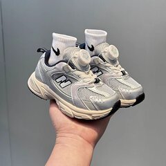 2025秋季新款时尚男童运动鞋旋转扣女童鞋子儿童跑步鞋韩版老爹鞋