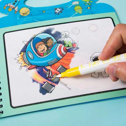 Children's Magic Water Painting Book Kindergarten Repeated Graffiti Clear Water Portal Book Baby Early Education Educational Coloring Book Wholesale