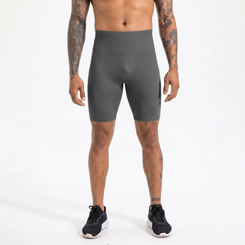 Dongguan alta velocidad elástica secos pantalones de correr, yoga negro bottom, pantalones de compresión de hombre, pantalones cortos de fitness