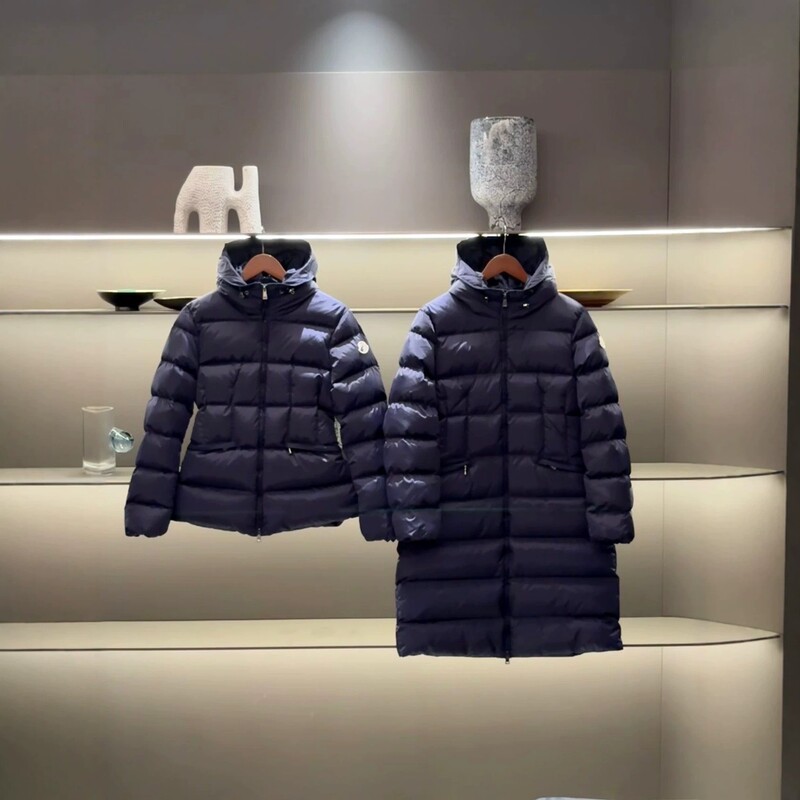 Cross-border, high-quality, and stylish Avoce long hooded down jacket, a popular autumn/winter item for women