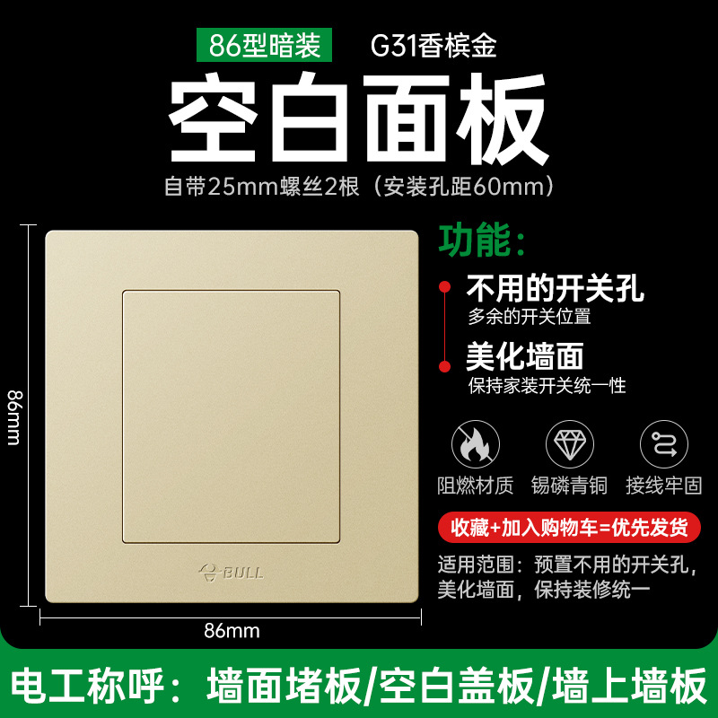 빈 패널 화이트 보드 골드