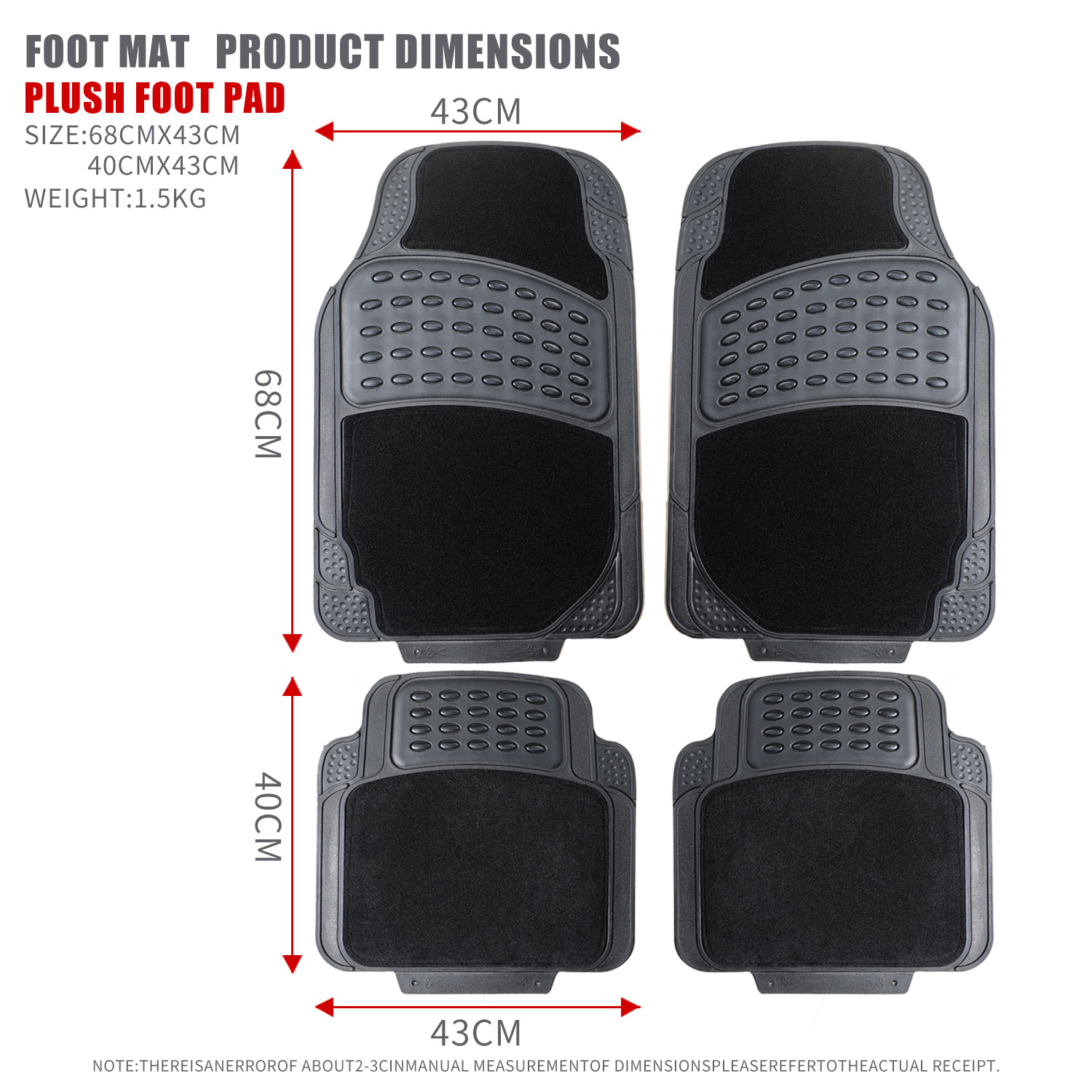 Universal – Universal TPE Universal Foot Pad - carpet-floor-mats