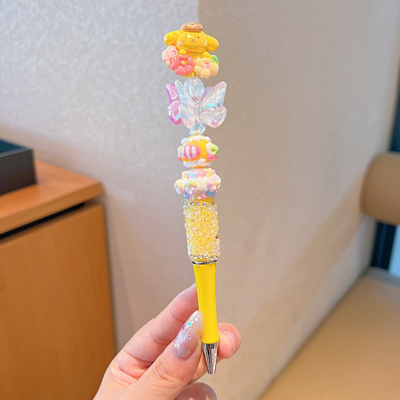 Kolomi bolígrafo giratorio dibujos animados para niños bolígrafo de papelería bolígrafo para estudiantes especial para niñas preguntas de prueba bolígrafo neutro