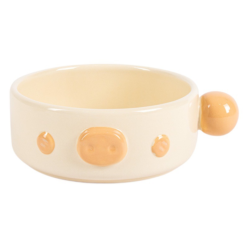 Leyoupai gato tazón de cerámica protección del cuello Pet Bowl gato perro beber doble tazón anti-golpe perro tazón gato cuenca PET vajilla