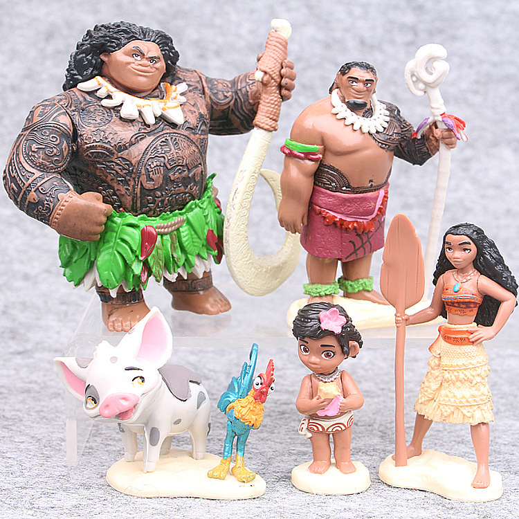 国境を越えた新しい第二世代モアナフィギュアモアナ姫オーナメントプリンセスモナマイクロランドスケープおもちゃオーナメント|undefined