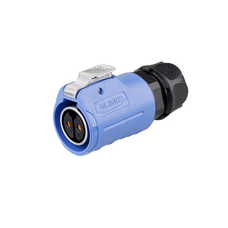 Lingke LP20 2-, 3-, 4-, 5-, 7-, 9-, and 12-Core Waterproof Female-to-Male Aviation Connector with 220V Power