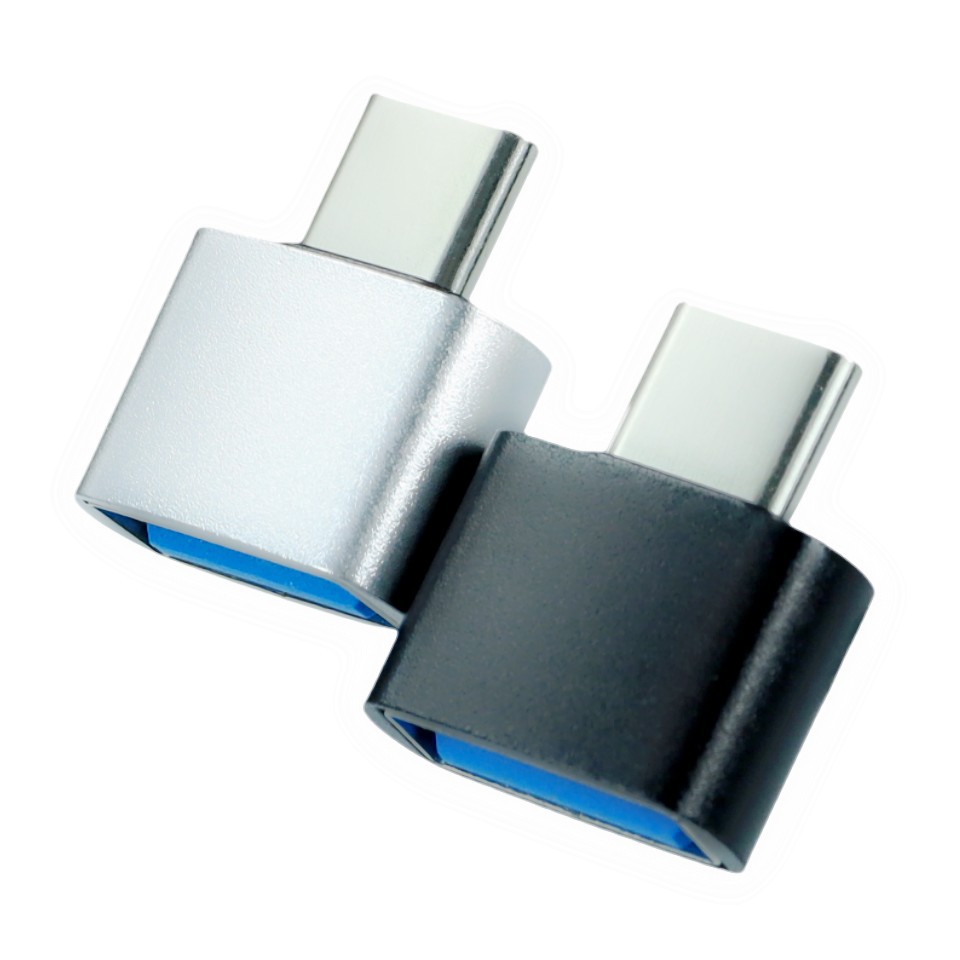 铝合金usb2.0母转type c micro v8安卓tpc手机u盘转接头otg转换器