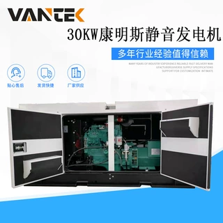 30kw康明斯静音发电机 30千瓦柴油低噪音发电机组 电友款箱体