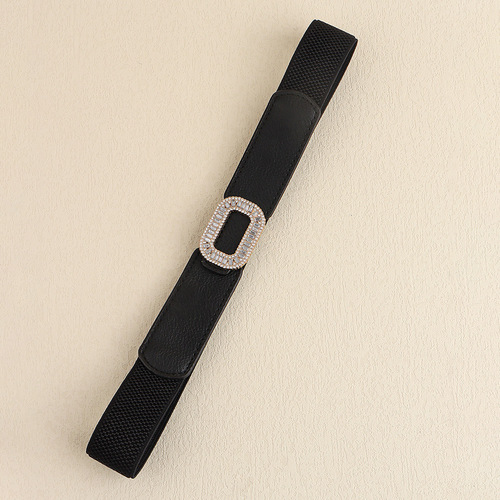 Belt for women with dresses, fashionable women's girdle elastic elastic belt, versatile women's wide belt