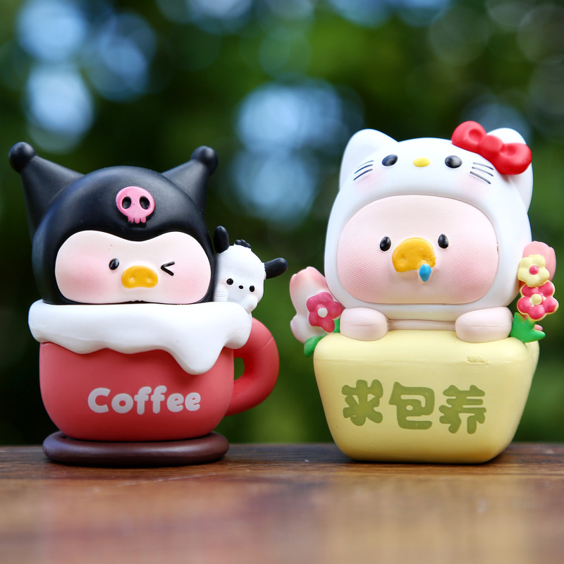 新しいアニメかわいい豚 KT シリーズ Q バージョンハンドメイドオフィス人形かわいいピンク豚ガールハート装飾装飾品|undefined