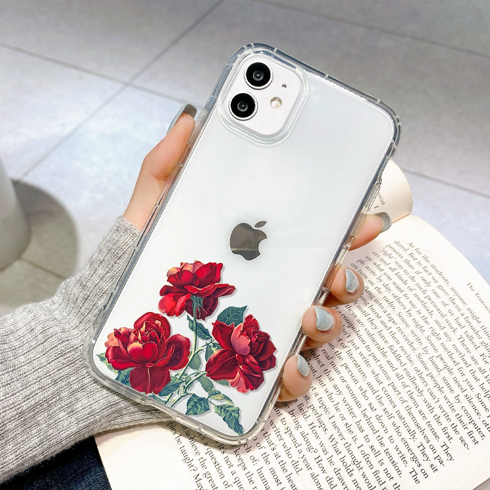Apple, совместимый мягкий каблук, покрашенный iphone12 pro, защита от падений