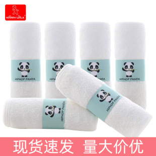 Baby Bamboo Fiber Thickened Towel 6 Pack Newborn Children Bath Square Absorbent Handkerchief Spit Towel Home