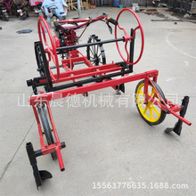 花生播种覆膜机 带滴灌地膜自走式汽油铺膜机