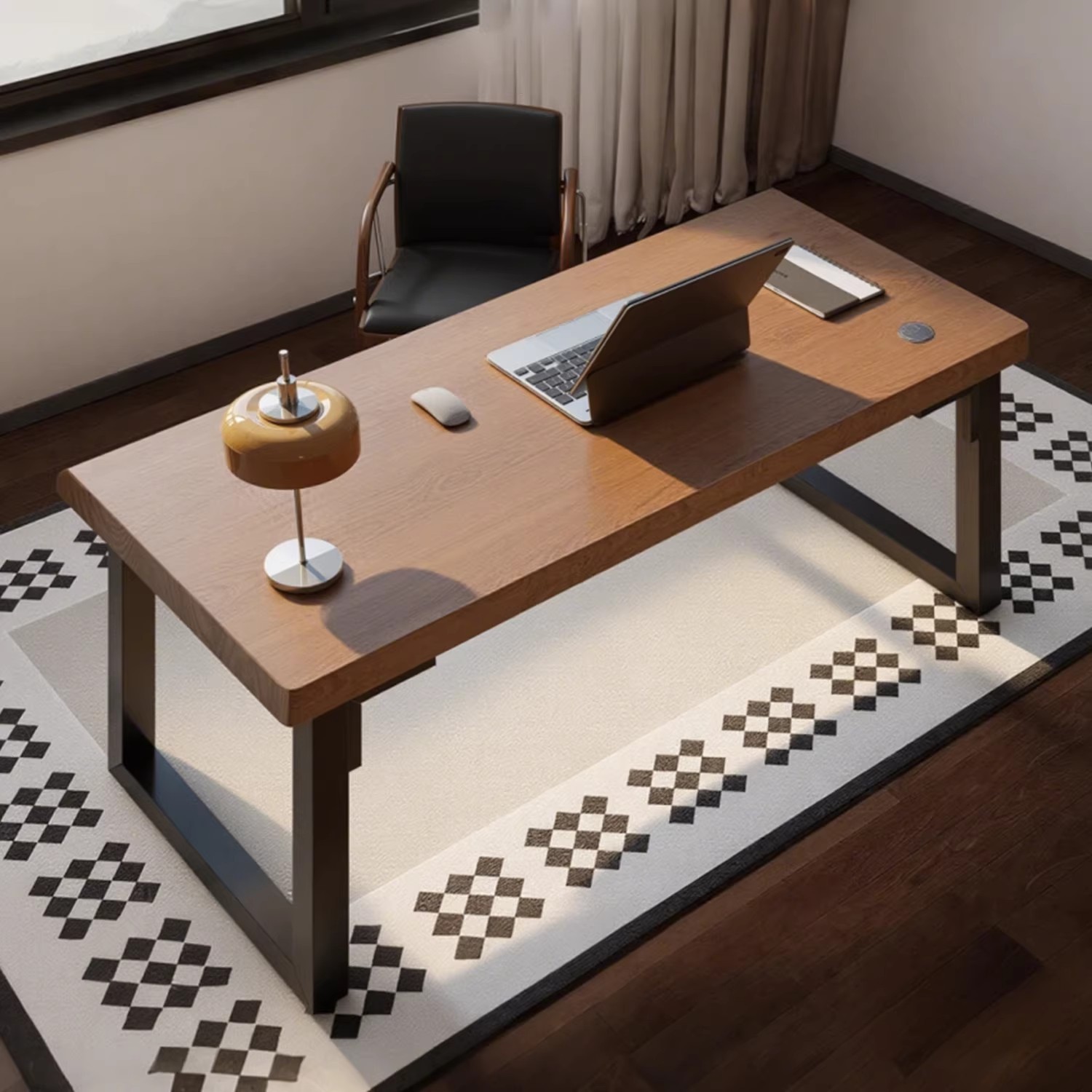Mesa de computadora de madera sólida Mesa de escritorio Mesa larga Mesa de escritorio simple Mesa de trabajo de dormitorio de estudiantes