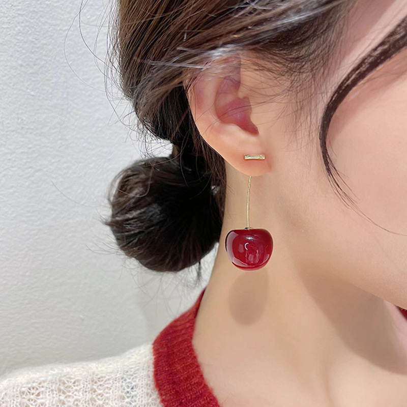 1 Pair Quantity Wholesale Jewelry Sweet Fruit Resin Earrings