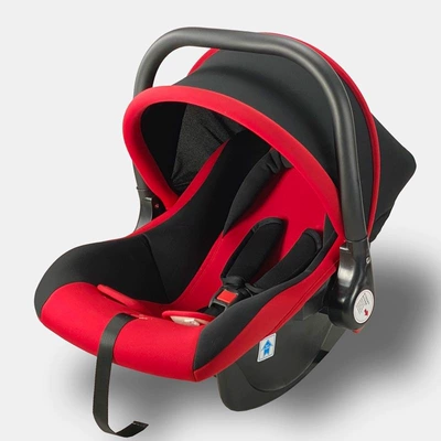 Car child safety seat: Newborn Baby Portable Car - red-basket-style