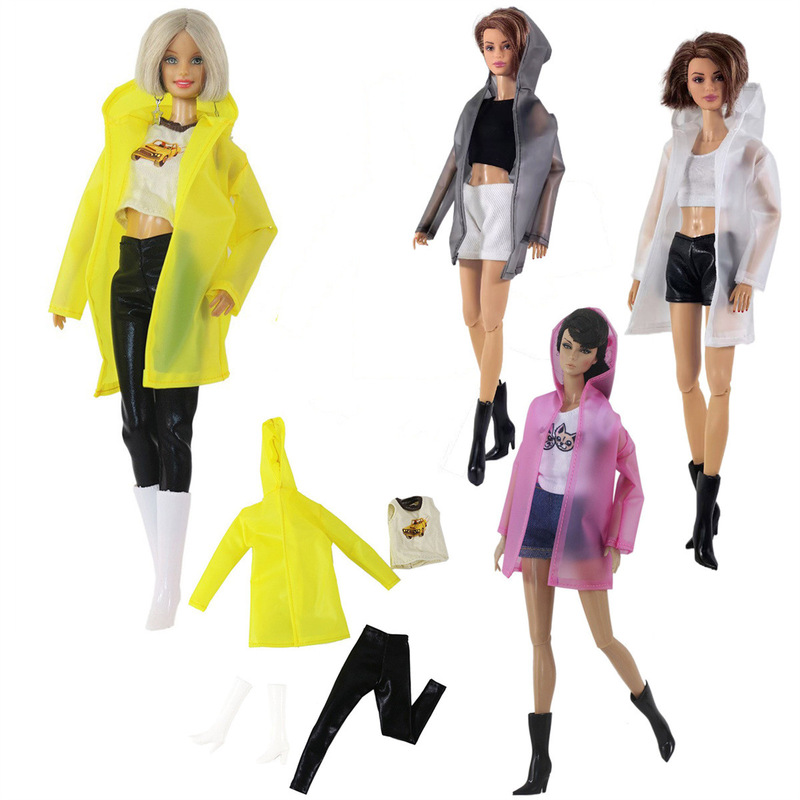 11inch 30cm Foreign Trade Doll Princess Casual Raincoat Set Toy Doll Clothes Four-Piece Set 11inch 30cm Foreign Trade Doll Princess Casual Raincoat Set Toy Doll Clothes Four-Piece Set
