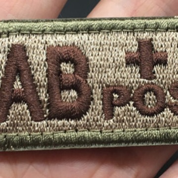 3D embroidered floral patch magic outdoor products Amazon bag with embroidered floral patch chest strip armband magic blood type