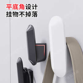 免打孔粘胶挂钩 跨境轻奢浴室玄关挂衣钩卫生间门后强力承重单钩