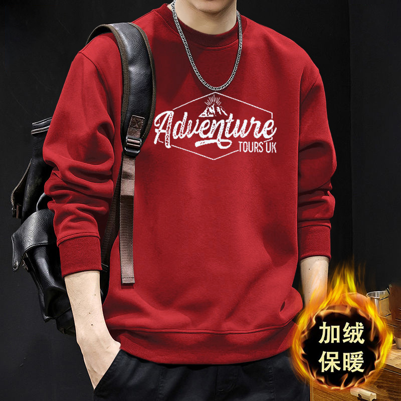 Suéter masculino primavera y otoño nuevo inns suelto marca de moda letras impresión casual japonesa camiseta de manga larga moda blusa de cuello redondo