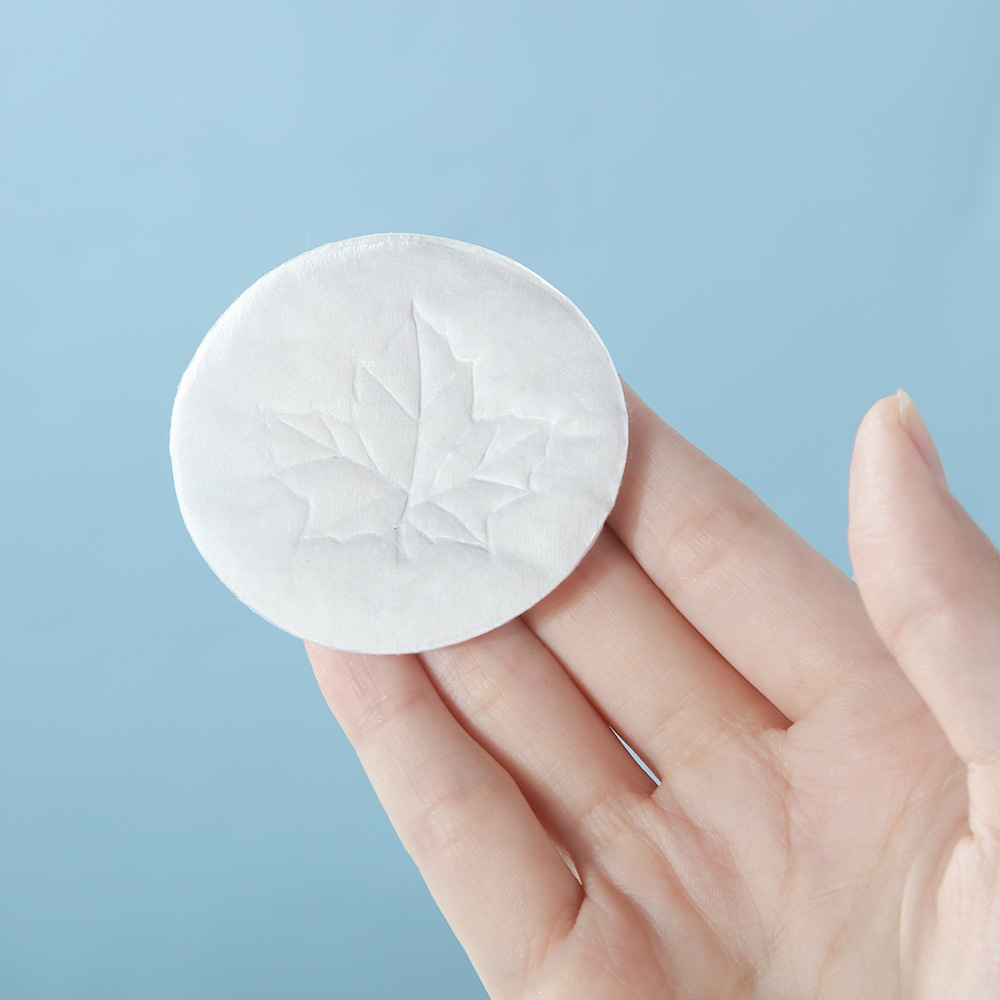 Algodón redondo a granel de suministro directo, algodón cosmético personalizado en relieve, algodón desechable, algodón desmaquillaje, algodón des uñas