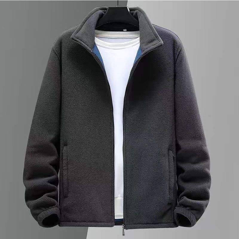 2024 primavera y otoño nuevo suéter hombre calentamiento grueso chaqueta de terciopelo chaqueta deportiva ropa al aire libre fábrica de comercio masculino