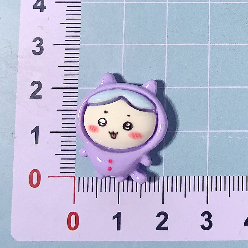 Nuevos dibujos animados Ji Kawaddi accesorios de resina crema pegamento para el cabello clip para el cabello caso de teléfono móvil colgante botón de zapatos muñeca