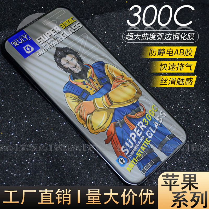Esd Anti-Static Suitable for Apple 17Promax Orangutan Mobile Phone Tempered Film 300C Large Arc Anti-Peep Iphone16
