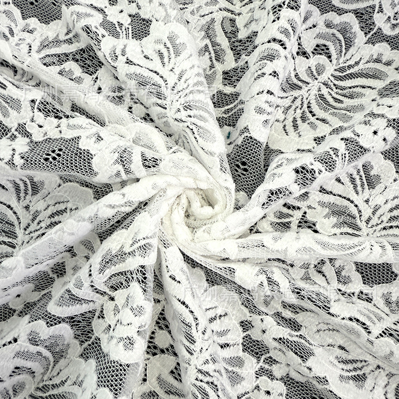 Nueva tela de encaje de Chenille brocado poliestireno encaje elástico base chaqueta calentante vestido de encaje