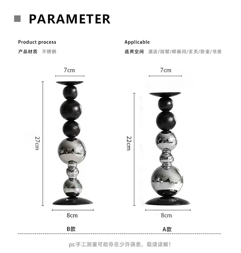 Luz de lujo aromaterapia vela candelabro decoración ins retro romántica mesa de comedor vela cena accesorios hogar simple Decoración