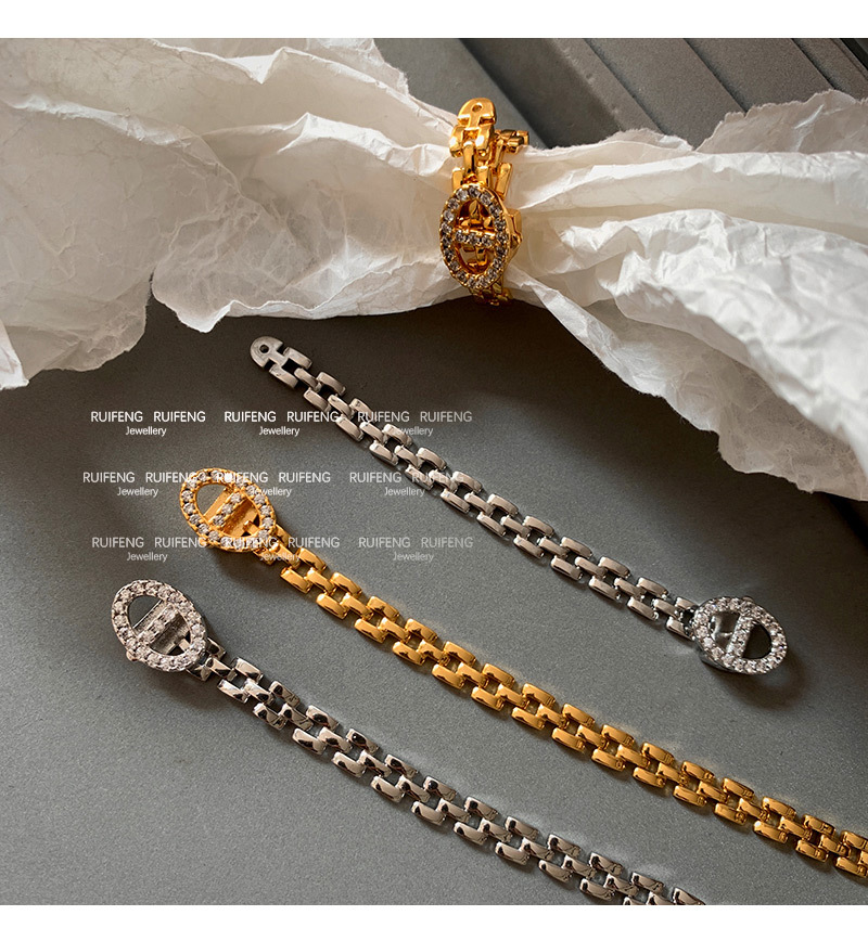 Holiday, Banquet, Daily Occasion Retro French Style Simple Style Geometric Brass  Bracelets In Bulk