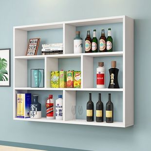 Wine Cabinet Rack Simple Household Small Apartment Restaurant Hotel Wall-Mounted Wine Rack Creative Multi-Layer Hanging Wine Rack P^