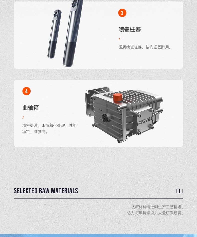 Yili High Power Commercial 95 Series High Pressure Car Washer Industrial Powerful Water Pump Car Wash Shop Car Wash Farm Farm