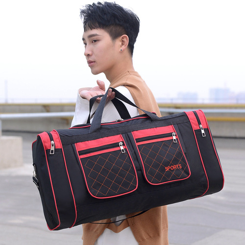 Short Trip Business Bag with Extra Large Capacity, Unisex Hand Carry Luggage Bag, Simple Shoulder Travel Bag for Outdoor Work